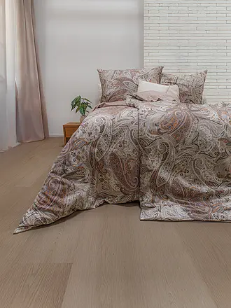 FLEURESSE | Satin Bettwäsche 70x90cm/140x220cm STOCKHOLM Taupe | 